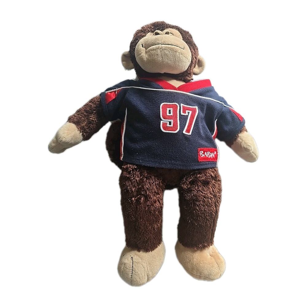 Build‎ A Bear Workshop Marvelous Monkey in Blue #97 Jersey Plush Stuffed Animal